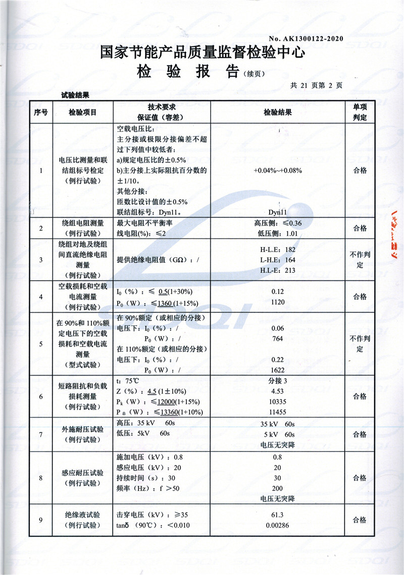 高低压试验报告-S11-1250海门海门海门油浸式变压器-2.jpg